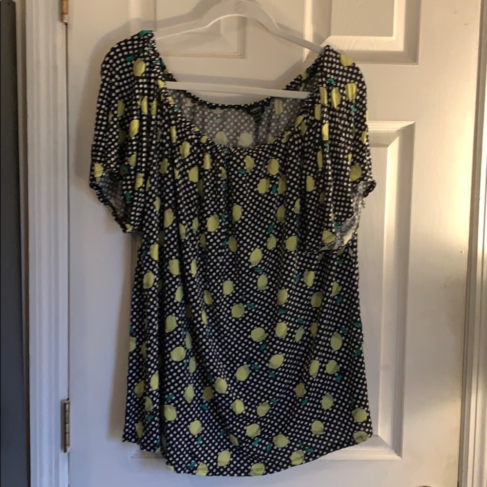 Scoop-Necked Lane Bryant Blouse